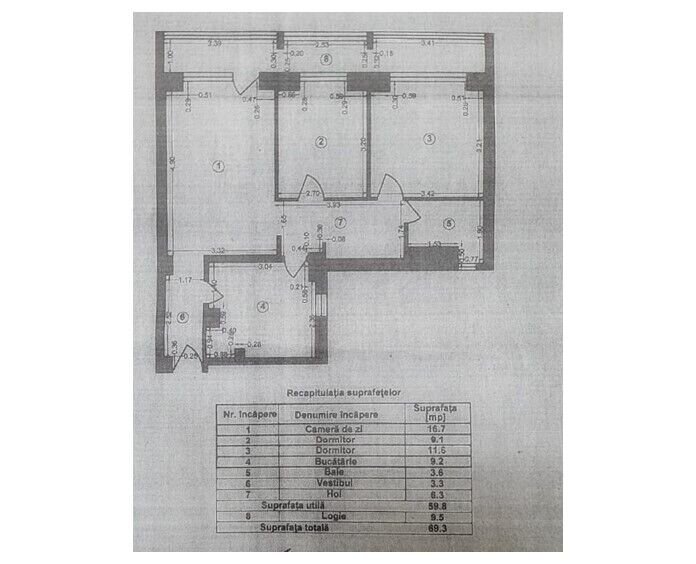 Mihai Bravu -Obor vanzare ap. 3 camere